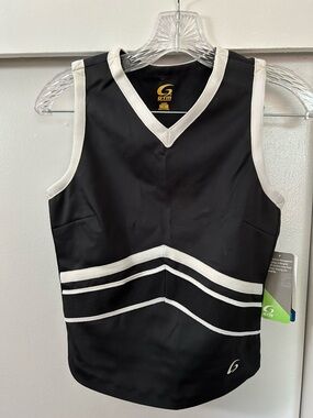 GTM Women’s Black and White Athletic Tank Top